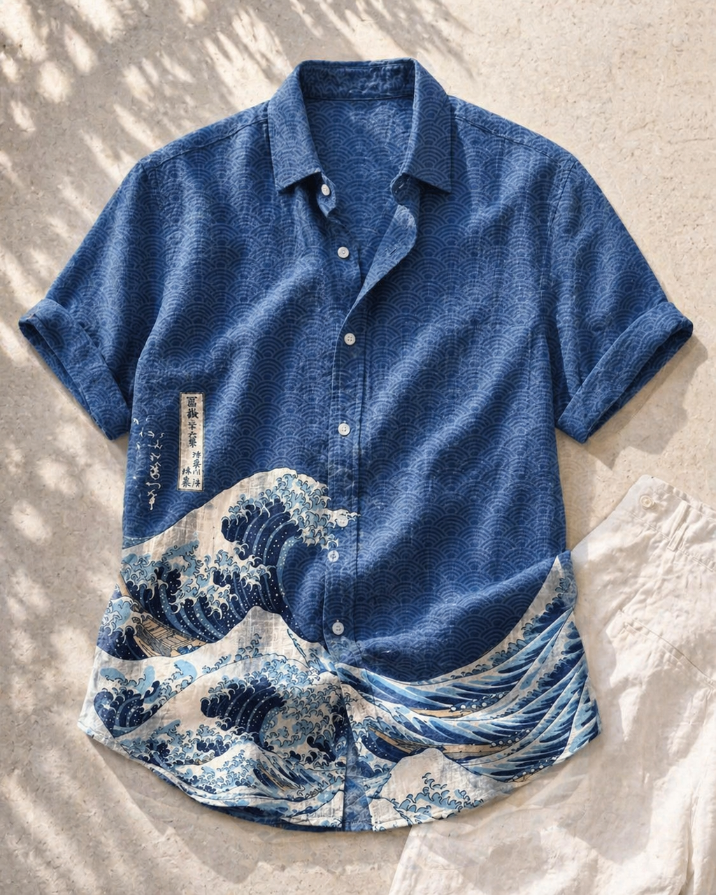 Coastal Wave Linen Shirt