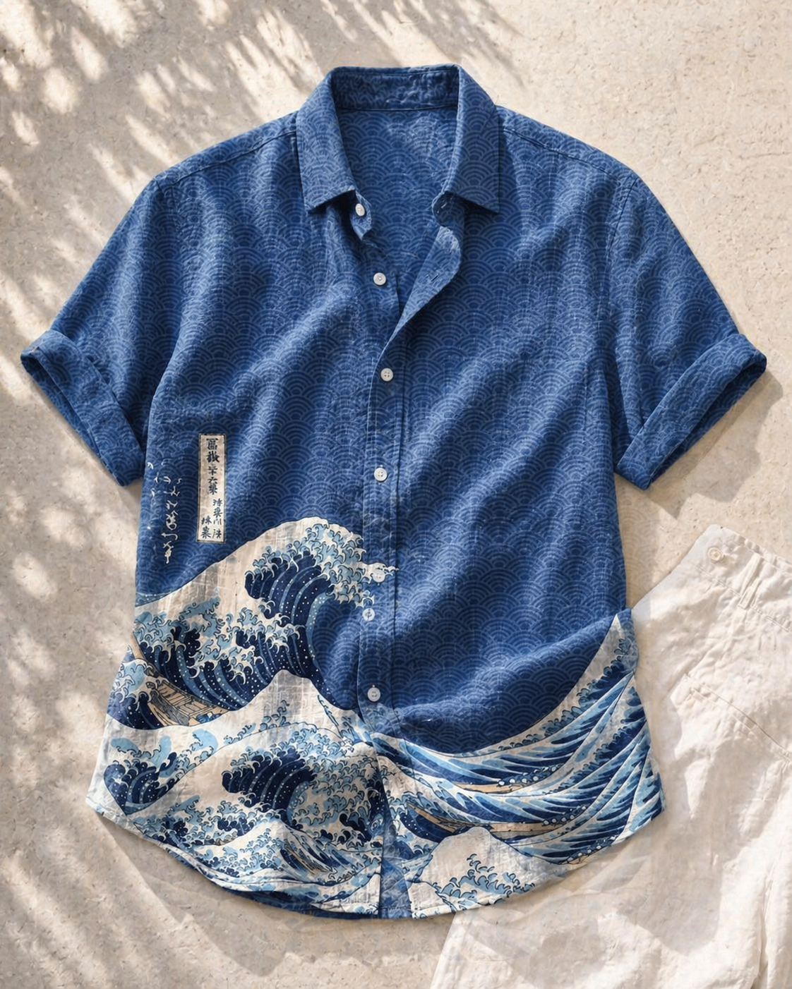Coastal Wave Linen Shirt