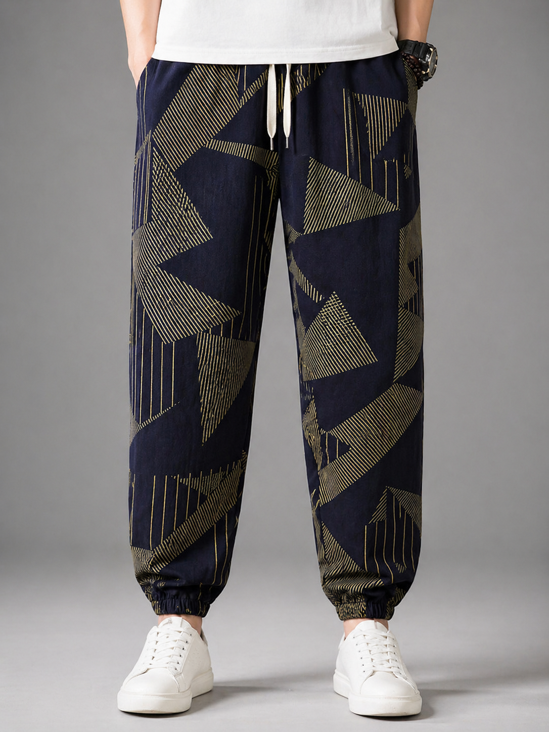 Midnight Linen Joggers