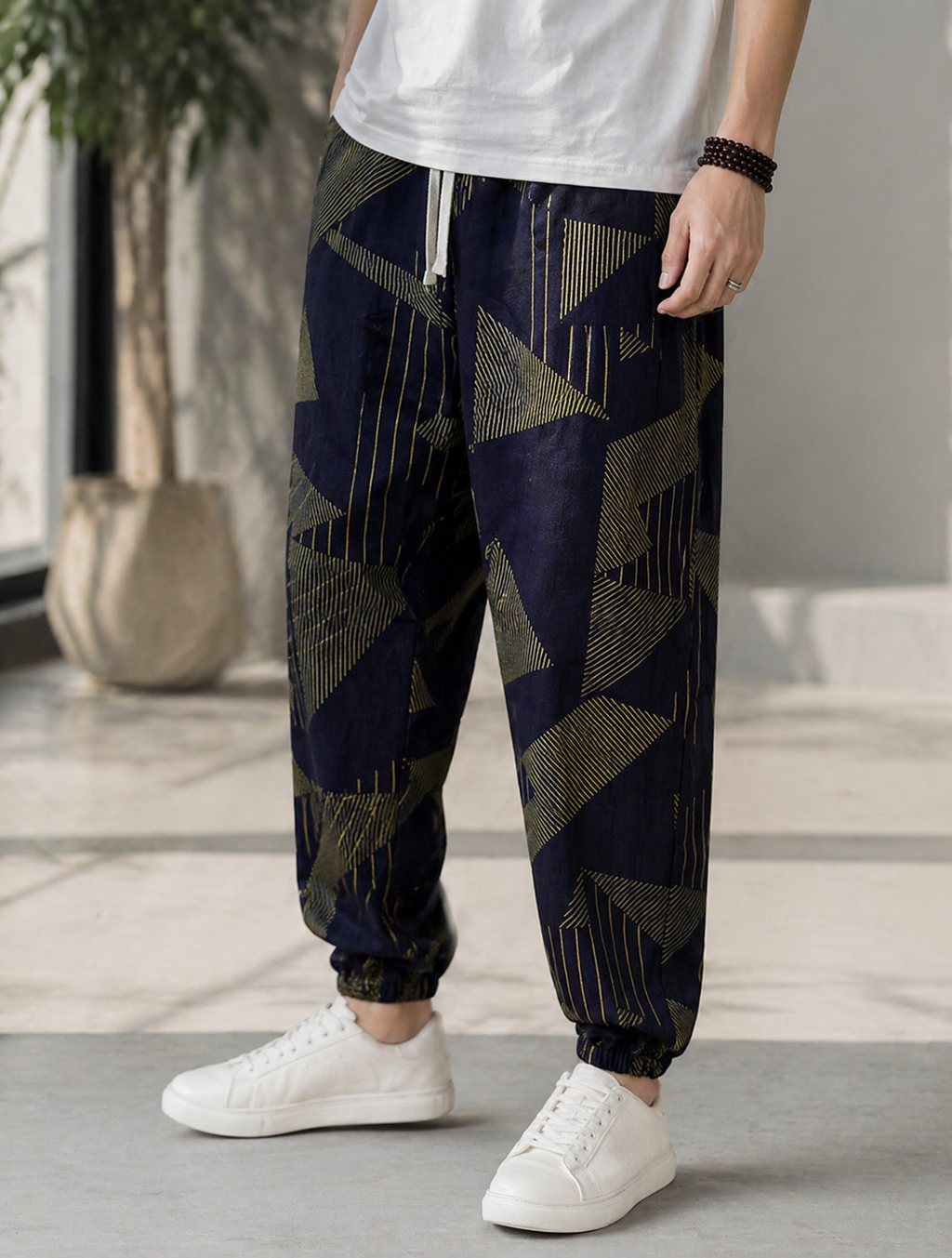 Midnight Linen Joggers