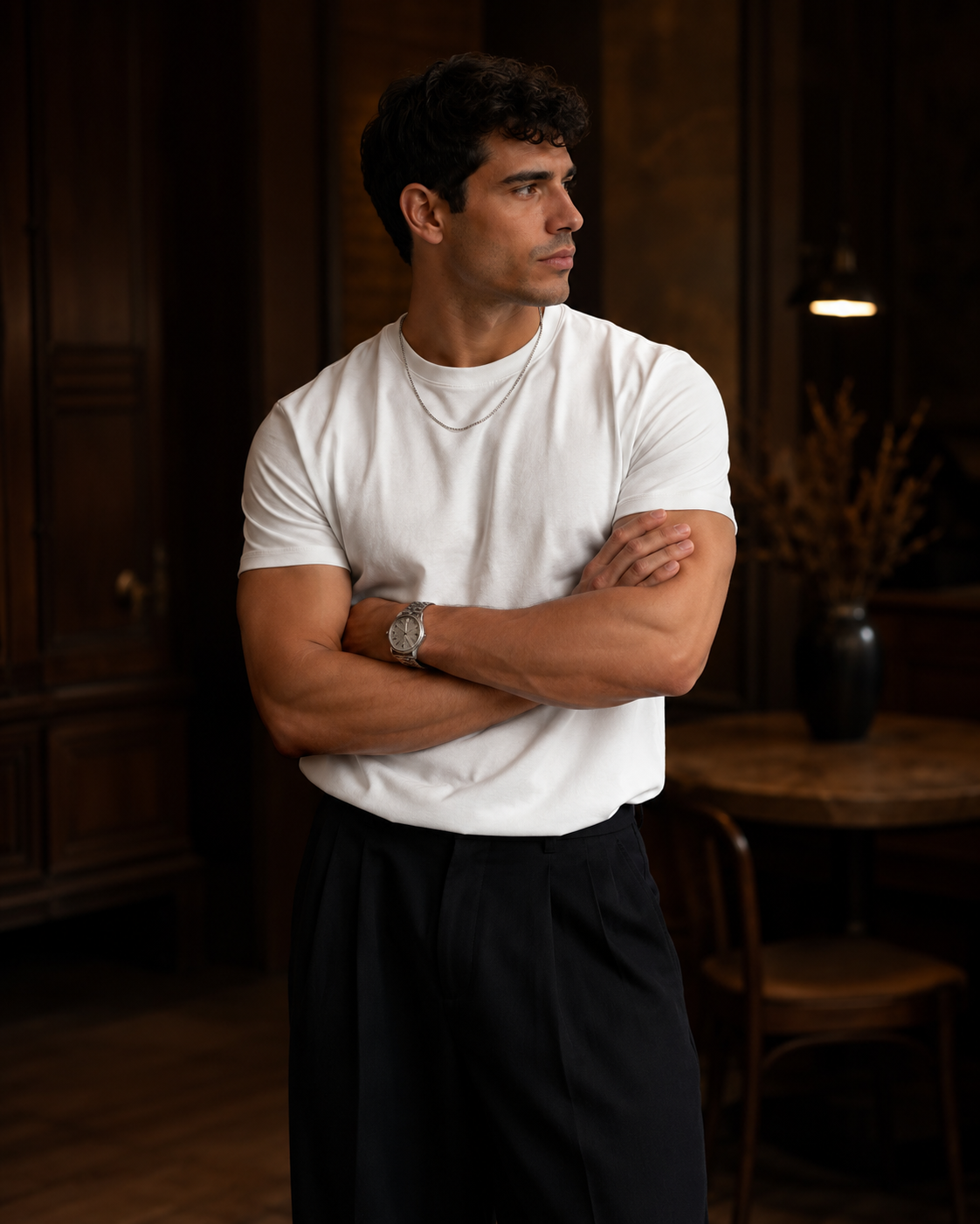 Sera Crew Tee — White
