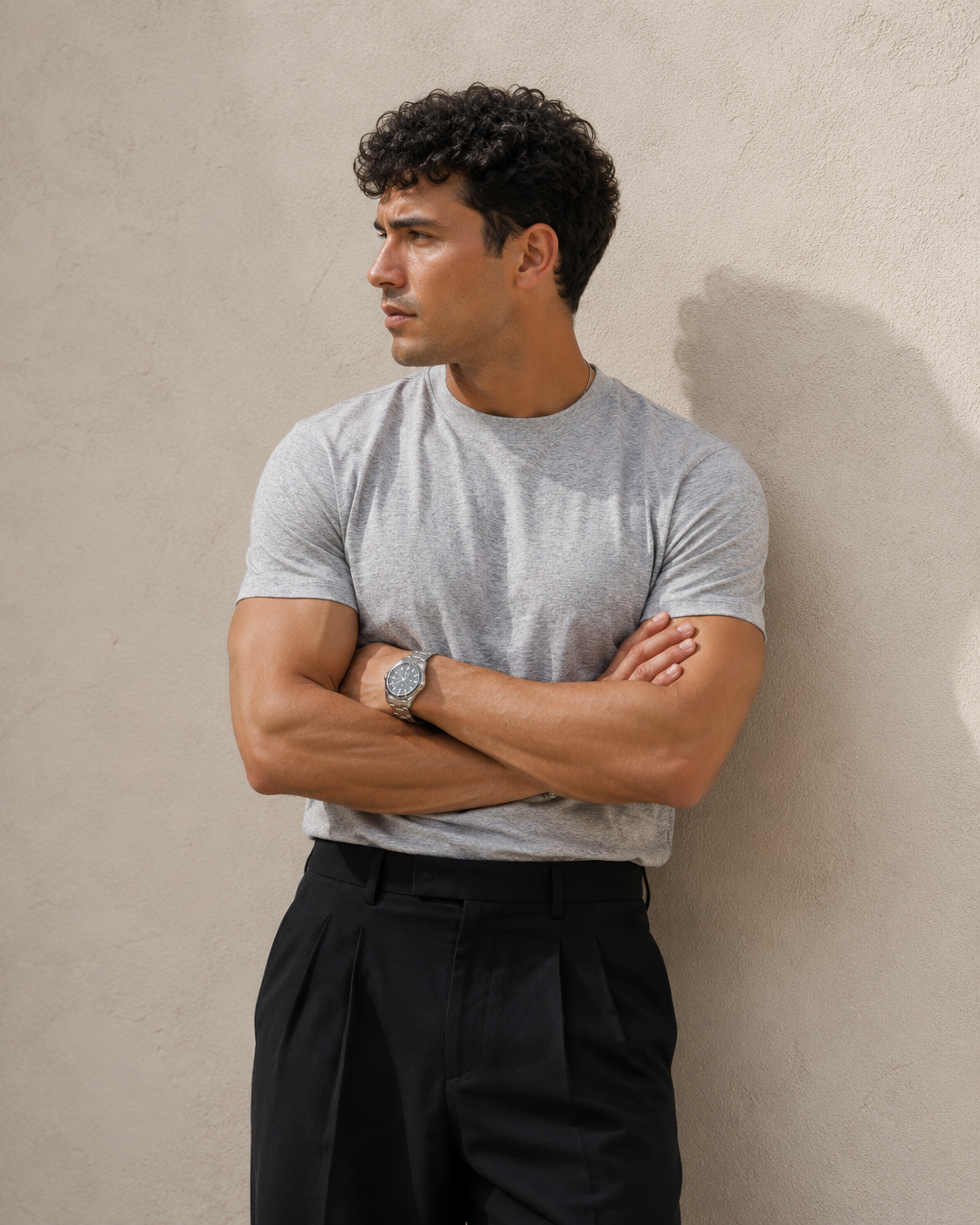Grey Marl Tee