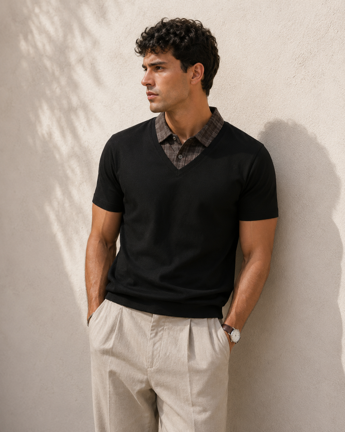 Doppio Layered Polo Top