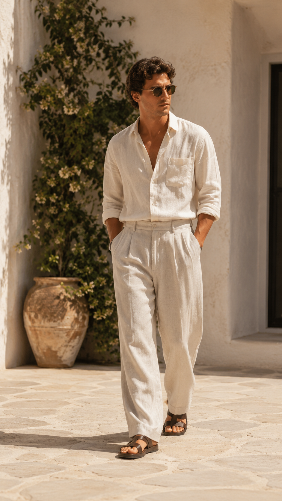 Mistral Wide Linen Trousers