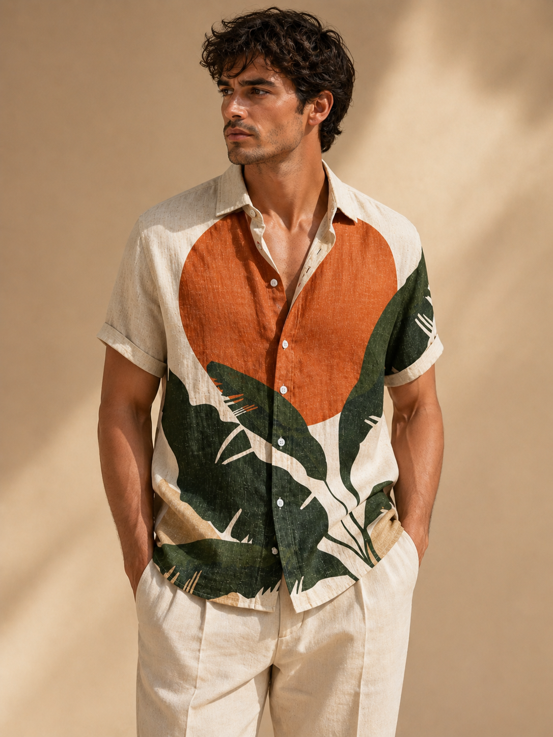 Palm Earth Linen Shirt