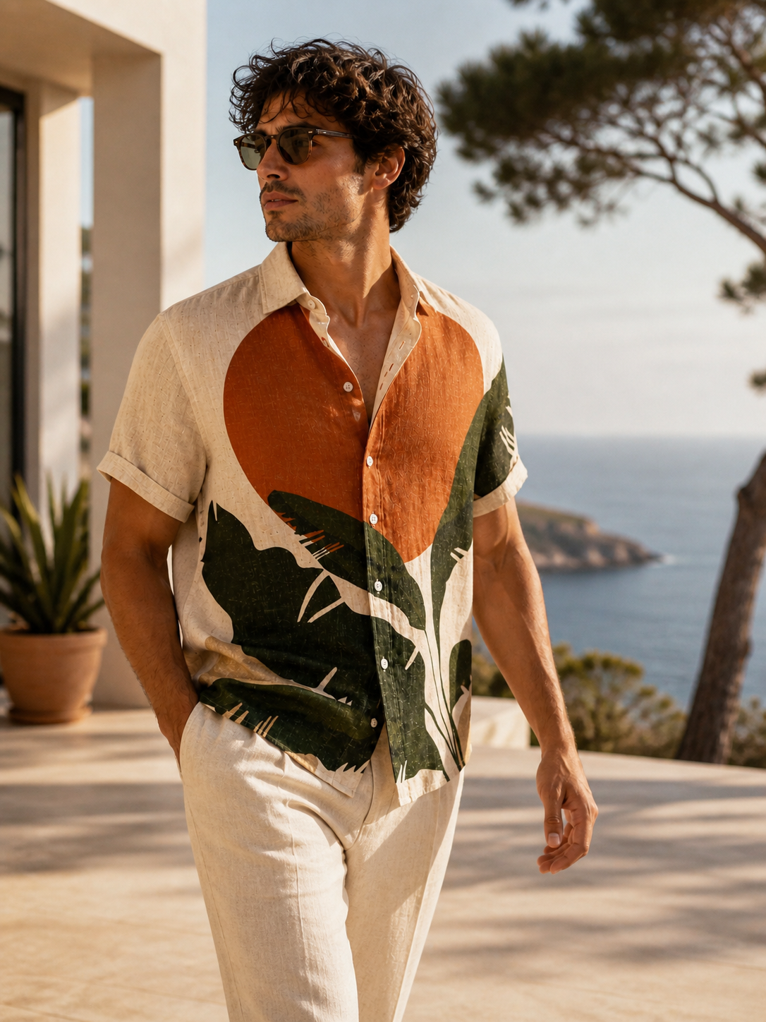 Palm Earth Linen Shirt
