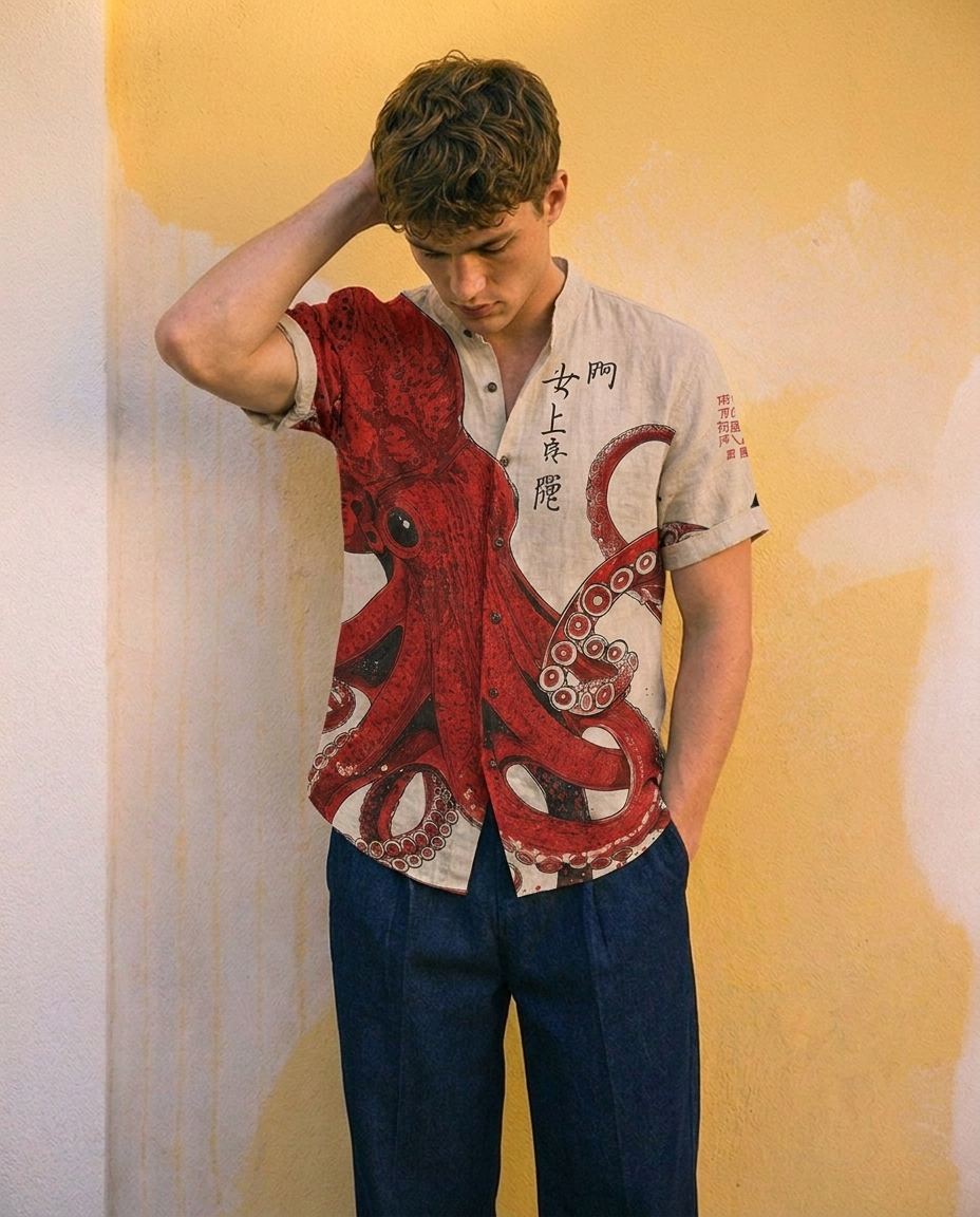 Kraken Linen Shirt