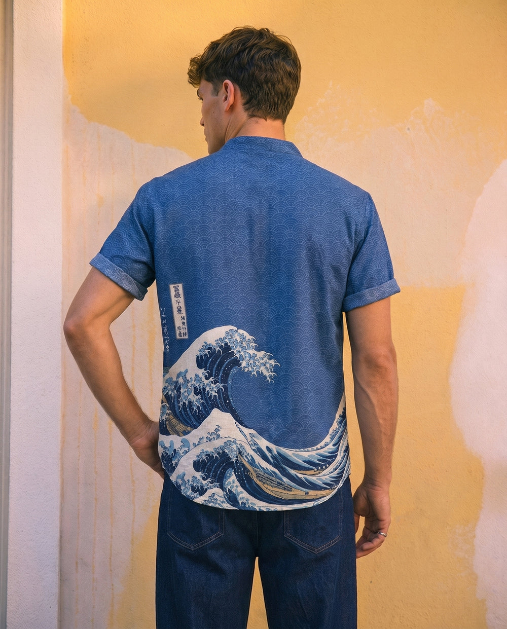 Coastal Wave Linen Shirt