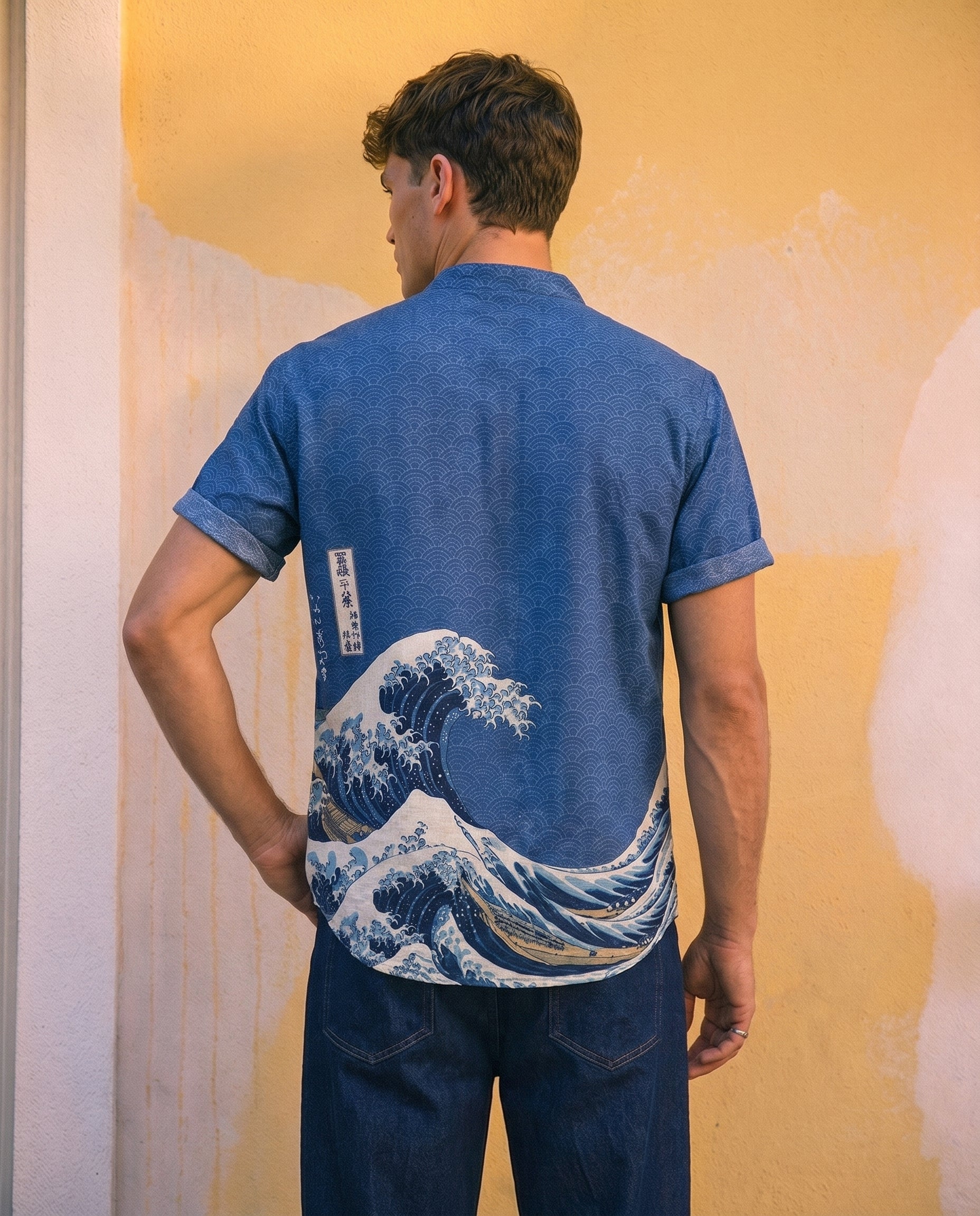 Coastal Wave Linen Shirt