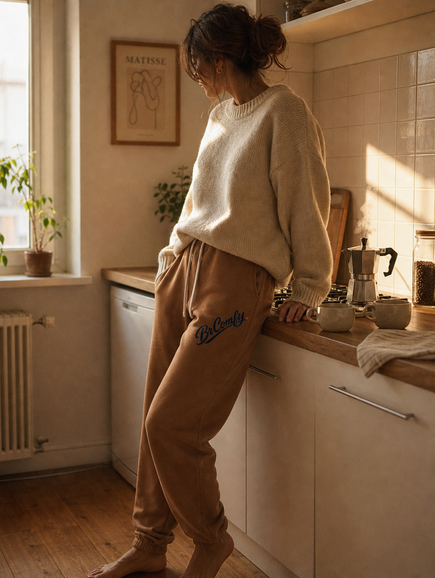 Mocha BrComfy Sweatpants